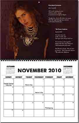 2009 poetry wall calendar month
