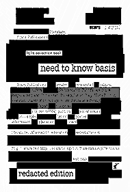 Need to Know Basis (redacted edition) collection book