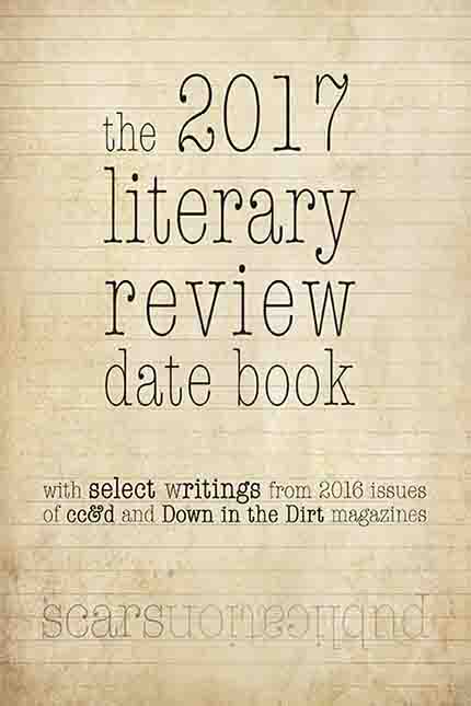 “the 2017 literary review date book” front cover