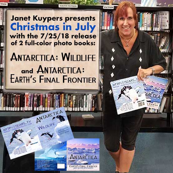 Janet holds Antarctica: Wildlife