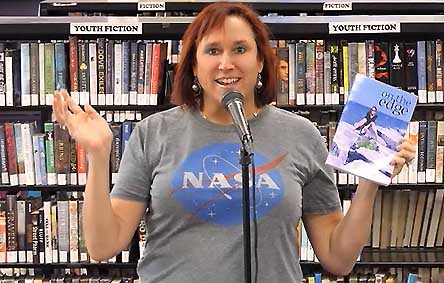 video still from Janet Kuypers at “Recycled Reads” in Austin 4/20/19