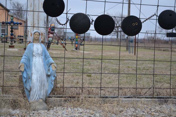 Bowling Ball Madonna, art by David J. Thompson