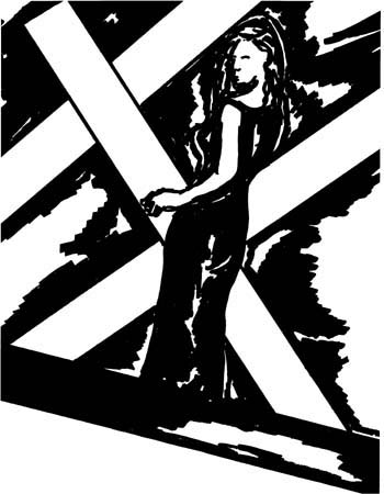Her Crucifix, art by Edward Michael O’Durr Supranowicz