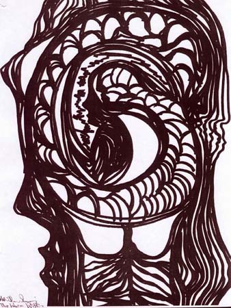the Worm Within, drawing by Edward Michael O’Durr Supranowicz