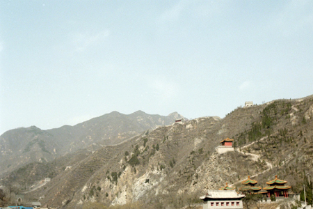 image of mountains near the Great Wall of China (closest to Beijing) by John Yotko