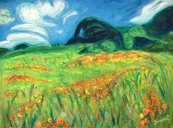 Mt. Diablo, painting by Brian Forrest