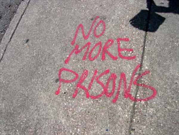 No More Prisons, art by Cheryl Townsend