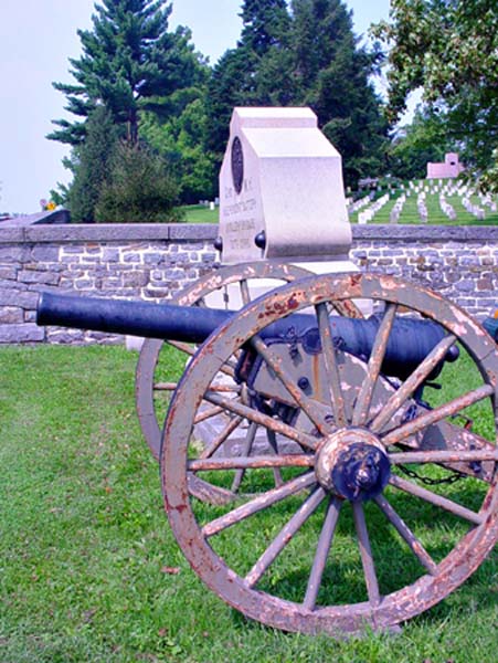 cannon at Gettysburg, Pennsylvania