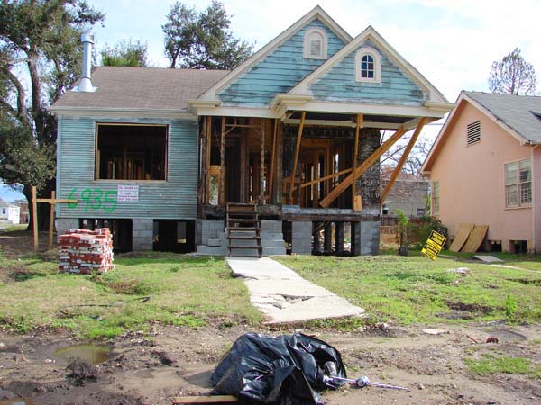 a photo a year and a half after Katrina hit New Orleans, Louisiana
