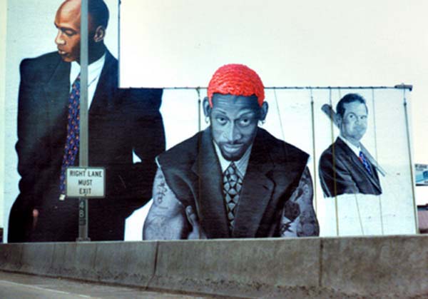 Bulls painting at a building in Chicago