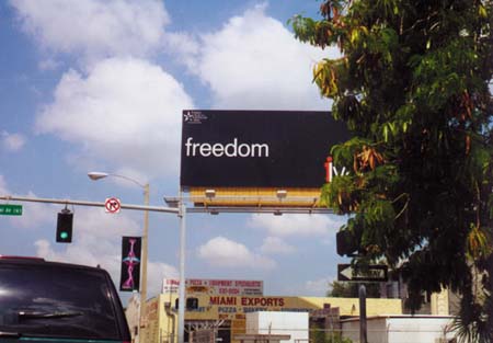 freedom billboard