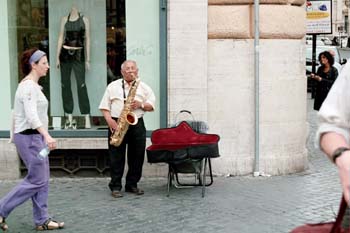 a musician in Rome