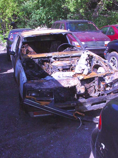 destroyed car, copyright 2005 - 2015 Janet Kuypers