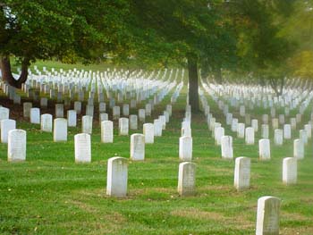  graves at Arlington Bational Cemetery, 10/23/03
