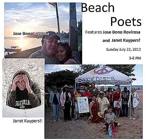 Beach Poets July 22 2012 flier