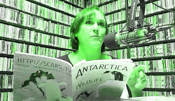 video still from Janet Kuypers interview and poem reading on WZRD Radio 88.3 FM in Chicago 9/22/18