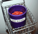 heroin jar in a grocery cart