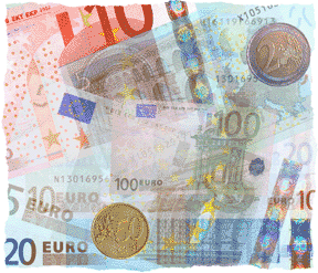 euros and chinese money