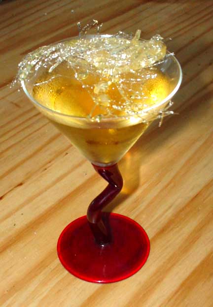 a caramel martini glass, photographed by Janet Kuypers