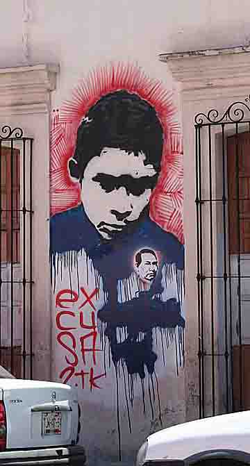 Oaxaca street art, photographed by Brian Hosey and Lauren Braden