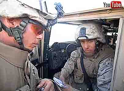 video from Carlos Rojas Jr. (Lcpl Rojas) reading his poem on duty, in a helicopter