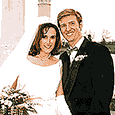 Janet Kuypers and John Yotko on the wedding day 5/7/00