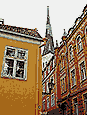 Tallinn (Estonia) buildings and a steeple