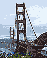 the Golden Gate Bridge (San Francisco, photographed 09/13/09)