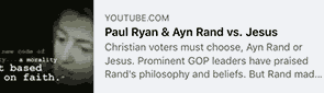 Paul Ryan, Aun Rand