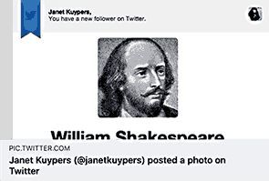 Shakespeare follows Kuypers