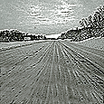 barren road on I70
