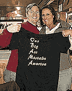 Janet and John at It’ll Do with Obama shirt