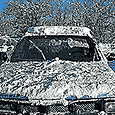a truck in the snow