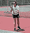 janet playing tennis