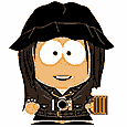 Janet as a South Park character