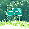 Cuba landing sign