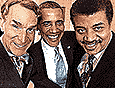 Nye (sthe Science Guy), President Obama and Neil deGrasse Tyson in a selfie at the White House