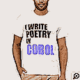 poetry in cobol t-shirt