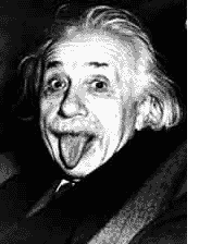 Albert Einstein, tongue