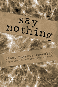 Say Nothing, Kuypers 2014 poetry collection book