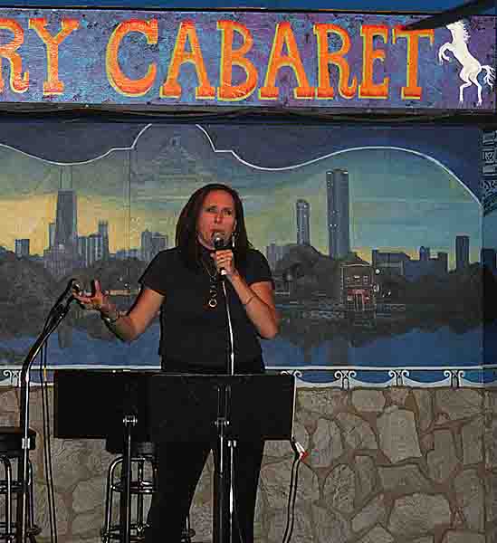 Janet reaing at “the Cafe Gallery#&8221' open mike at Gallery Cabaret April 25th, 2012
