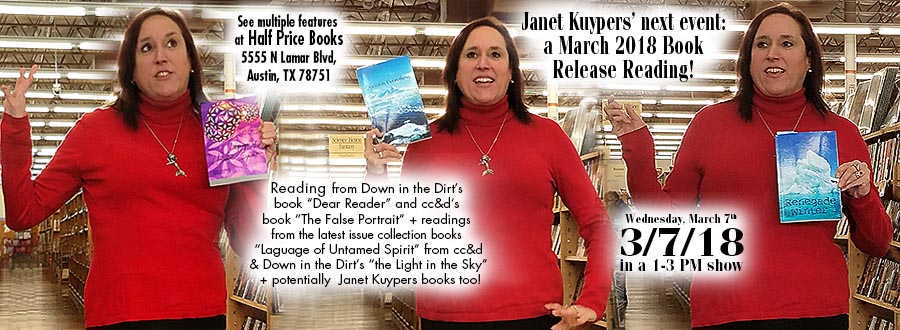 Janet Kuypers' Book Readings 3/7/18 in Community Poetry @ Half Price Books